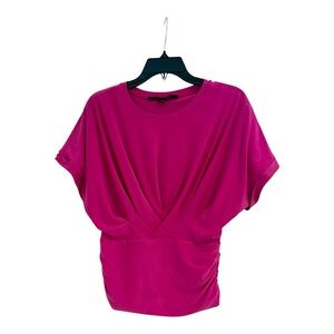 Cynthia Steffe Fuchsia Short Sleeve Woman’s Top size Small